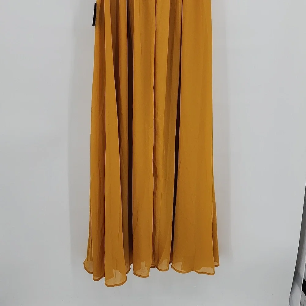 Lulu's Heavenly Hues Marigold Yellow Maxi Dress Size S